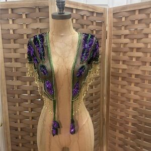 Vintage beaded shawl